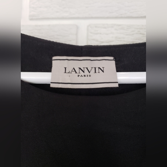 Drape style Lanvin dress with gold chains - Picture 2 of 9